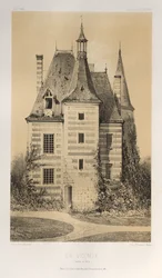 Malebná architektura aneb památky 15. století. A XVI. Století: Francouzské zámky XV a XVI Století: Pl. 75, La Vicomté (Saône et Loire)