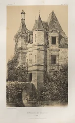 Malebná architektura aneb památky 15. století. A XVI. Století: Francouzské zámky XV a XVI Století: Pl. 78, Manoir de Belvau (Corrèze)