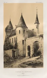 Malebná architektura aneb památky 15. století. A XVI. Století: Hrady Francie XV a XVI Století: Pl. 89, Château du Vaumissel (Calvados)