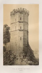 Malebná architektura aneb památky 15. století. A XVI. Století: Francouzské zámky XV a XVI Století: Pl. 90, Tour de Buffon v Montbardu (Côte d