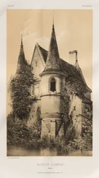 Malebná architektura aneb památky 15. století. A XVI. Století: Francouzské zámky XV a XVI Století: Pl. 98, Manoir d