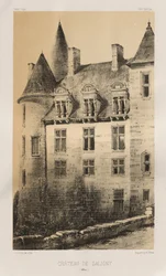 Malebná architektura aneb památky 15. století. A XVI. Století: Francouzské zámky XV a XVI Století: Pl.100, Château de Saligny (Alliers)