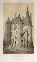 Malebná architektura aneb památky 15. století. A XVI. Století: Chateaux De France XV a XVI Století: Pl. 45 Château De Chassy (Saône et Loire)