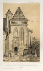 ...Pl.2, Portál kostela Villiers Sur-Tholon Yonne, 1860.