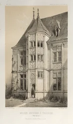 ...pl. 43, Starý dům v Toulouse Haute-Garonne, 1860.