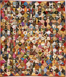 Crazy Quilt (hedvábí, bavlna, vlna, len, kusové, vyšívané)