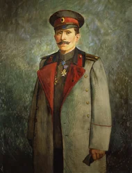 Generál Jekon, náčelník štábu bulharské armády, kolem roku 1916 (olej na plátně)