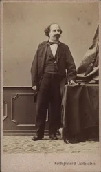 Portrét houslisty a skladatele Moritze Kässmayera 1831-1884, cca 1865.