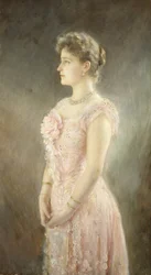 Portrét carevny Alexandry Fjodorovny z Ruska 1872-1918, manželky cara Mikuláše II., 1901