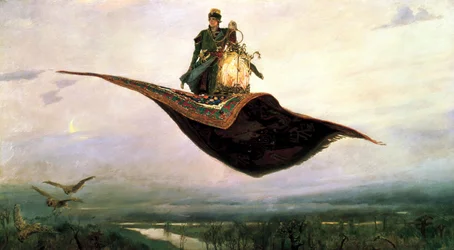Let na kouzelném koberci, 1880