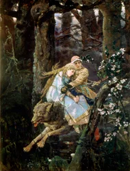 Carevič Ivan jedoucí na Šedém vlku, 1889