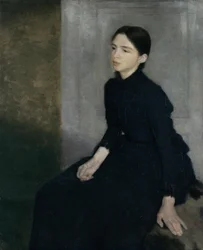 Portrét mladé ženy, Umělcova sestra Anna Hammershoiová
