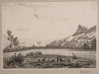 Horská oblast v Tyrolsku