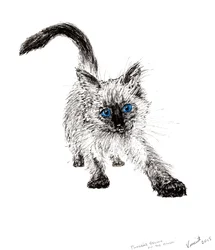 Na lovu!, 2015, (inkoust na papíře)