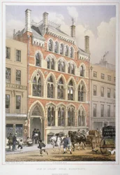 Crosby Hall na č. 95 Bishopsgate, City of London, 1860