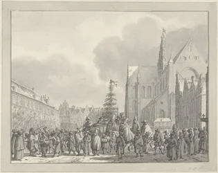 Příjezd Francouzů na Grote Markt v Haarlemu, 1795