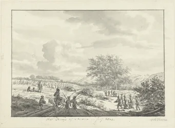 Armádní tábor v dunách poblíž Overveen v červenci 1803 The Camp near Overveen, v červenci 1803 (název na objektu)