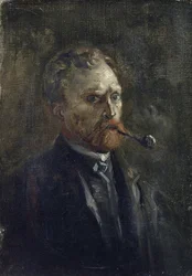 Autoportrét podle Gogha, Vincenta, van (1853-1890). Olej na plátně, rozměr: 27,2x19