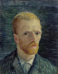 Autoportrét podle Gogha, Vincenta, van (1853-1890). Olej na plátně, rozměr: 42,2x34,5