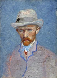 Autoportrét podle Gogha, Vincenta, van (1853-1890). Olej na kartonu, rozměr: 19x14,1