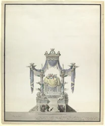 Katafalk pro císařovnu Kateřinu Velikou 1729-1796, 1796