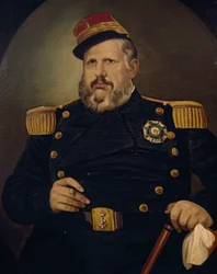 Portrét Ferdinanda II Bourbon-Dvě Sicílie (olej na plátně)