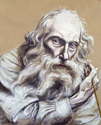 Autoportrét, Vincenzo Gemito (1852-1929), tempera na papíře, 50x40 cm