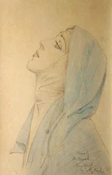 Diana Cooper z profilu a Madonna v 