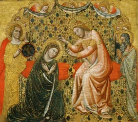 Korunování Panny Marie, 1340-1344