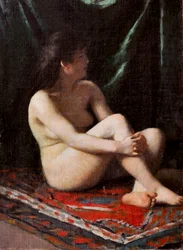 Akt, asi 1865-68 (olej na plátně)