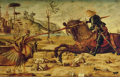 Svatý Jiří zabíjející draka, 1502-07 (detail 428017)