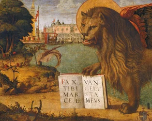 Pyhän Markuksen leijona, Vittore Carpaccio (noin 1465-1525 tai 1526)
