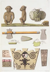 Idols of the Caribbeans (barevná rytina)