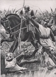 "Hold Fellow, I am Henry of Winchester you King", ilustrace z 