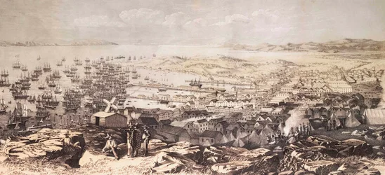 San Francisco v roce 1851. (tisk)