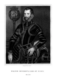 Walter Devereux, 1. hrabě z Essexu, anglický šlechtic, 1824.