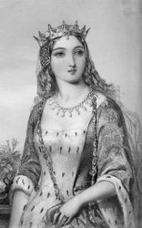 Markéta z Anjou 1430-1482, královna choť krále Jindřicha VI., 1851.