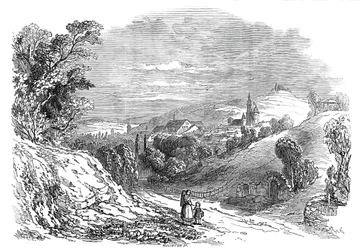 Coburg - z kresby Jeho královské Výsosti prince Alberta, 1845.