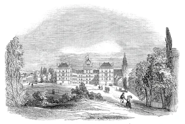 Palác Ehrenburg v Coburgu - z kresby Jeho královské Výsosti prince Alberta, 1845.
