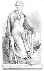Thorwaldsenova socha lorda Byrona, 1845.
