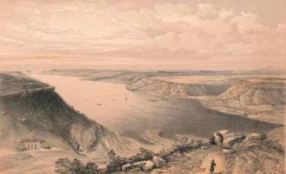 „Severní strana přístavu Sebastopol, z vrcholu přístavu“, 1856