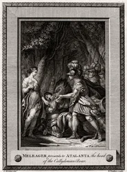 Meleager daruje Atalantě hlavu kance Callydonského, 1774