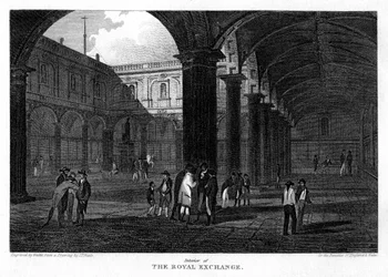 The Royal Exchange, City of London, 1816.