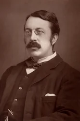 ""Charles Villiers Stanford (1852-1924) irský skladatel a hudební pedagog, narozený v Dublinu. (woodburytype)