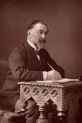 ""Frederick Harrison (1831-1923) anglický právník a pozitivistický filozof. (woodburytype)