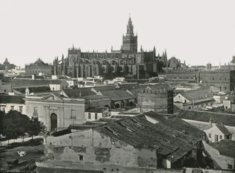 Katedrála, Sevilla, Španělsko, 1895.