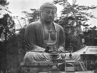 Te G Rare t Daibutsu, Kamakura, Japonsko, 1895.