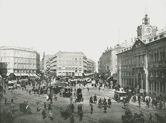 Puerta del Sol, Madrid, Španělsko, 1895.