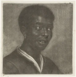 Hlava černého muže, kolem roku 1660-70