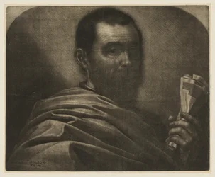Muž držící svitek